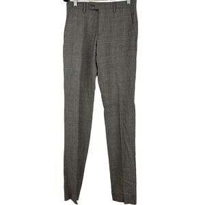 John Varvatos NWT 100% Virgin Wool Gray Trousers Size 44R US 28/29 Non Tailored